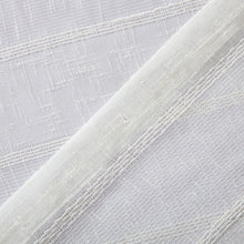 Load image into Gallery viewer, Dainty Home Megan 3D Linen Textured Linen Look Chenille Striped Designed Fabric Shower Curtain