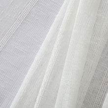 Load image into Gallery viewer, Dainty Home Megan 3D Linen Textured Linen Look Chenille Striped Designed Fabric Shower Curtain