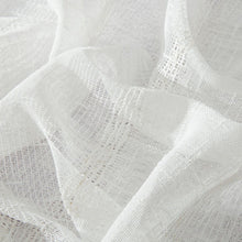 Load image into Gallery viewer, Dainty Home Megan 3D Linen Textured Linen Look Chenille Striped Designed Fabric Shower Curtain