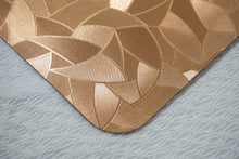 Load image into Gallery viewer, Dainty Home Metallic Leaf Vinyl Leaf Slash Look Textured Reversible 12" x 18" Rectangular Placemats