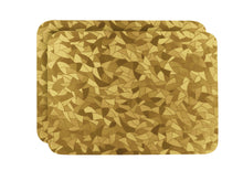 Load image into Gallery viewer, Dainty Home Metallic Leaf Vinyl Leaf Slash Look Textured Reversible 12" x 18" Rectangular Placemats