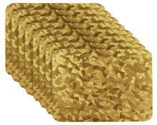 Load image into Gallery viewer, Dainty Home Metallic Leaf Vinyl Leaf Slash Look Textured Reversible 12" x 18" Rectangular Placemats