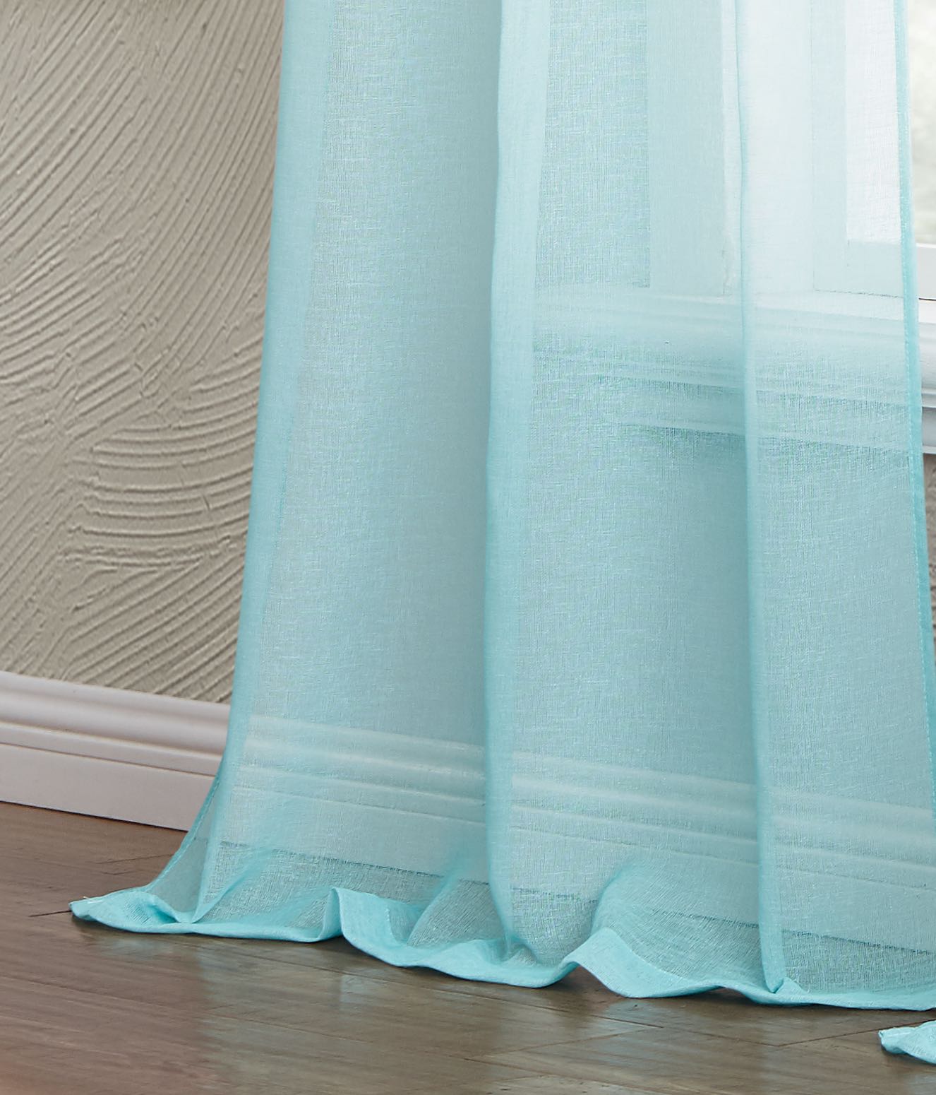 Dainty Home Shadow Ombre Linen Look Boho Gradient Linen Textured Grommet Panel Pair