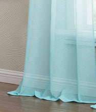 Load image into Gallery viewer, Dainty Home Shadow Ombre Linen Look Boho Gradient Linen Textured Grommet Panel Pair
