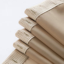 Load image into Gallery viewer, Dainty Home Complete 2 in 1 Waffle Weave Hotel Spa Style Fabric Shower Curtain Snap On/Off Waterproof Detachable Liner Set