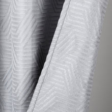 Load image into Gallery viewer, Dainty Home Monte Carlo 3D Embossed Textured Cotton Feel Geometric Designed Fabric Shower Curtain