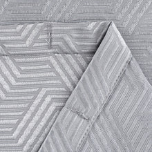 Load image into Gallery viewer, Dainty Home Monte Carlo 3D Embossed Textured Cotton Feel Geometric Designed Fabric Shower Curtain