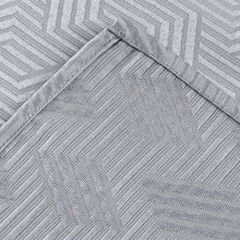 Load image into Gallery viewer, Dainty Home Monte Carlo 3D Embossed Textured Cotton Feel Geometric Designed Fabric Shower Curtain