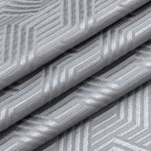 Load image into Gallery viewer, Dainty Home Monte Carlo 3D Embossed Textured Cotton Feel Geometric Designed Fabric Shower Curtain