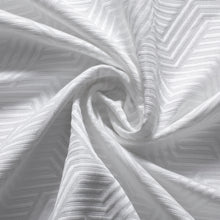Load image into Gallery viewer, Dainty Home Monte Carlo 3D Embossed Textured Cotton Feel Geometric Designed Fabric Shower Curtain