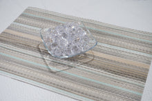 Load image into Gallery viewer, Dainty Home Multistripes Woven Textilene Crossweave With Textured Geometric Stripe Pattern Reversible 13" x 19" Rectangular Placemats