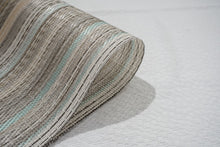 Load image into Gallery viewer, Dainty Home Multistripes Woven Textilene Crossweave With Textured Geometric Stripe Pattern Reversible 13" x 19" Rectangular Placemats