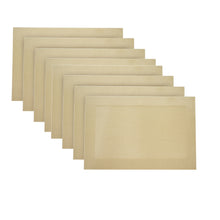 Load image into Gallery viewer, Dainty Home Napa Woven Textilene Crossweave With Solid Geometric Pattern Reversible 12" x 18" Rectangular Placemat