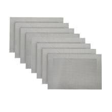 Load image into Gallery viewer, Dainty Home Napa Woven Textilene Crossweave With Solid Geometric Pattern Reversible 12" x 18" Rectangular Placemat