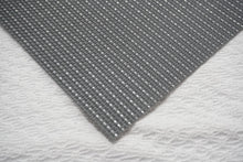 Load image into Gallery viewer, Dainty Home Natural Shimmer Woven Lurex Textilene Crossweave With Embedded Lurex Reversible 15" x 15" Square Placemats