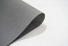 Load image into Gallery viewer, Dainty Home Natural Shimmer Woven Lurex Textilene Crossweave With Embedded Lurex Reversible 15" x 15" Square Placemats