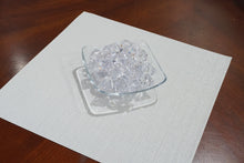 Load image into Gallery viewer, Dainty Home Natural Shimmer Woven Lurex Textilene Crossweave With Embedded Lurex Reversible 15" x 15" Square Placemats