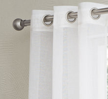 Load image into Gallery viewer, Dainty Home Shadow Ombre Linen Look Boho Gradient Linen Textured Grommet Panel Pair