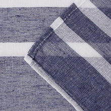 Load image into Gallery viewer, Dainty Home Naples 3D Linen Textured Weaved Linen Look Striped Designed Shower Curtain