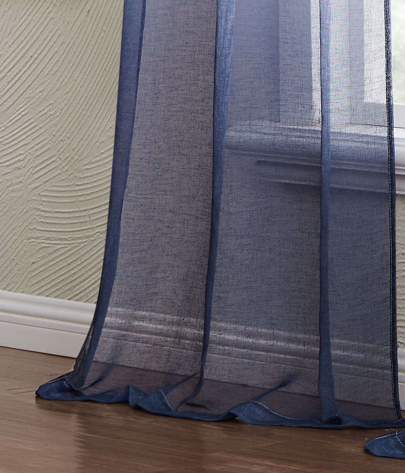 Dainty Home Shadow Ombre Linen Look Boho Gradient Linen Textured Grommet Panel Pair