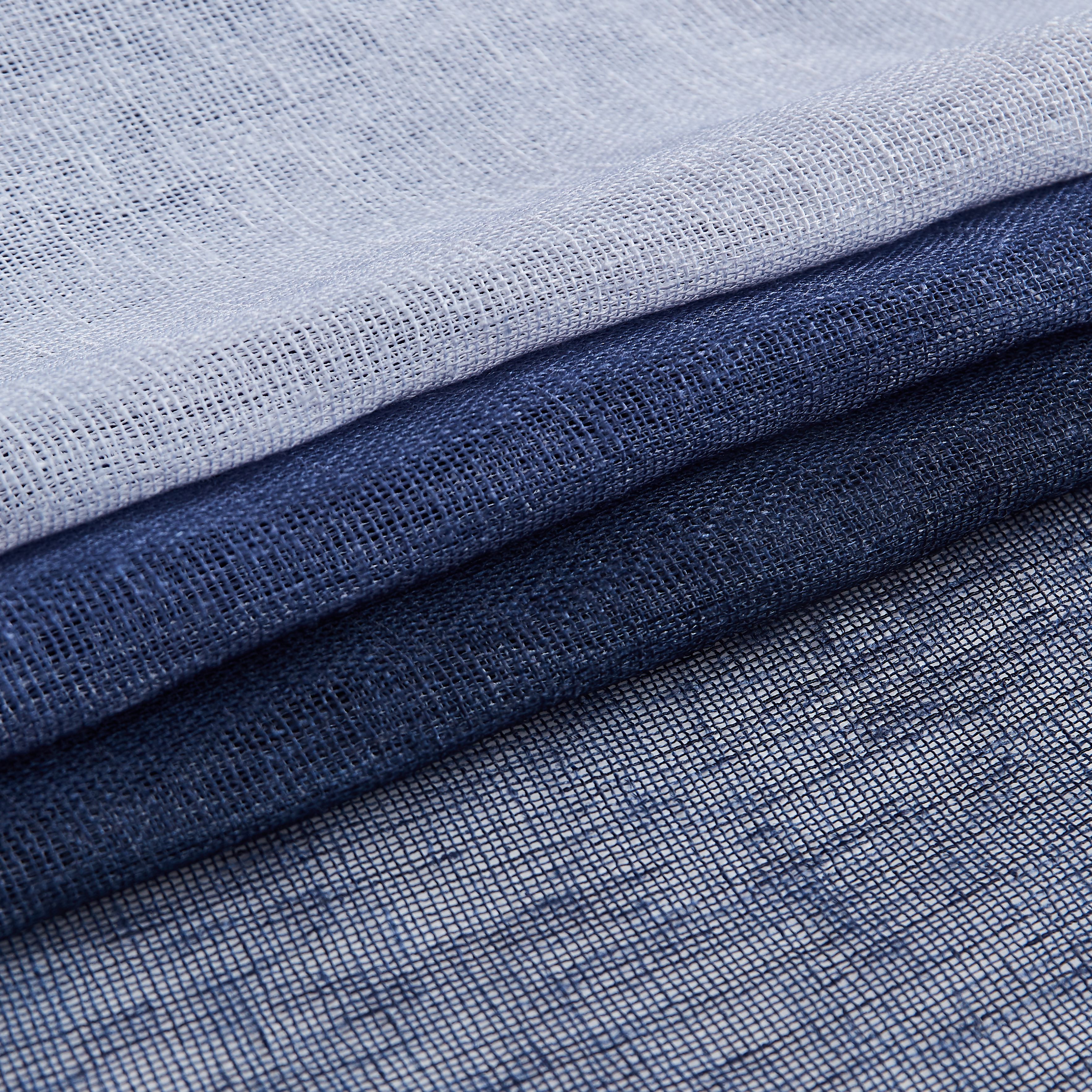 Dainty Home Shadow Ombre Linen Look Boho Gradient Linen Textured Grommet Panel Pair