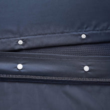 Load image into Gallery viewer, Dainty Home Complete 2 in 1 Waffle Weave Hotel Spa Style Fabric Shower Curtain Snap On/Off Waterproof Detachable Liner Set