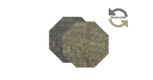 Load image into Gallery viewer, Dainty Home Amalfi Faux Leather Reversible 2 Pattern 15" x 15" Octagon Placemat Set