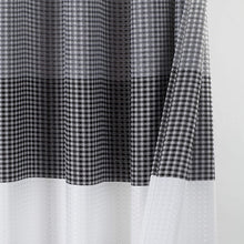 Load image into Gallery viewer, Dainty Home Ombre Waffle 3D Striped Waffle Weave Textured Ombre Stripe Designed Fabric Shower Curtain