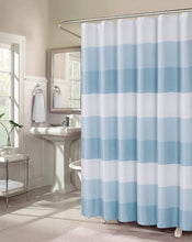 Load image into Gallery viewer, Dainty Home Ombre Waffle 3D Striped Waffle Weave Textured Ombre Stripe Designed Fabric Shower Curtain
