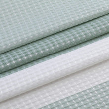 Load image into Gallery viewer, Dainty Home Ombre Waffle 3D Striped Waffle Weave Textured Ombre Stripe Designed Fabric Shower Curtain