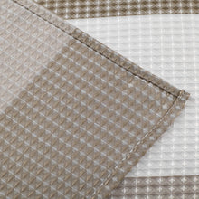 Load image into Gallery viewer, Dainty Home Ombre Waffle 3D Striped Waffle Weave Textured Ombre Stripe Designed Fabric Shower Curtain
