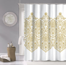 Load image into Gallery viewer, Dainty Home 100% Cotton Printed Palace Designed 70" x 72" Shower Curtain