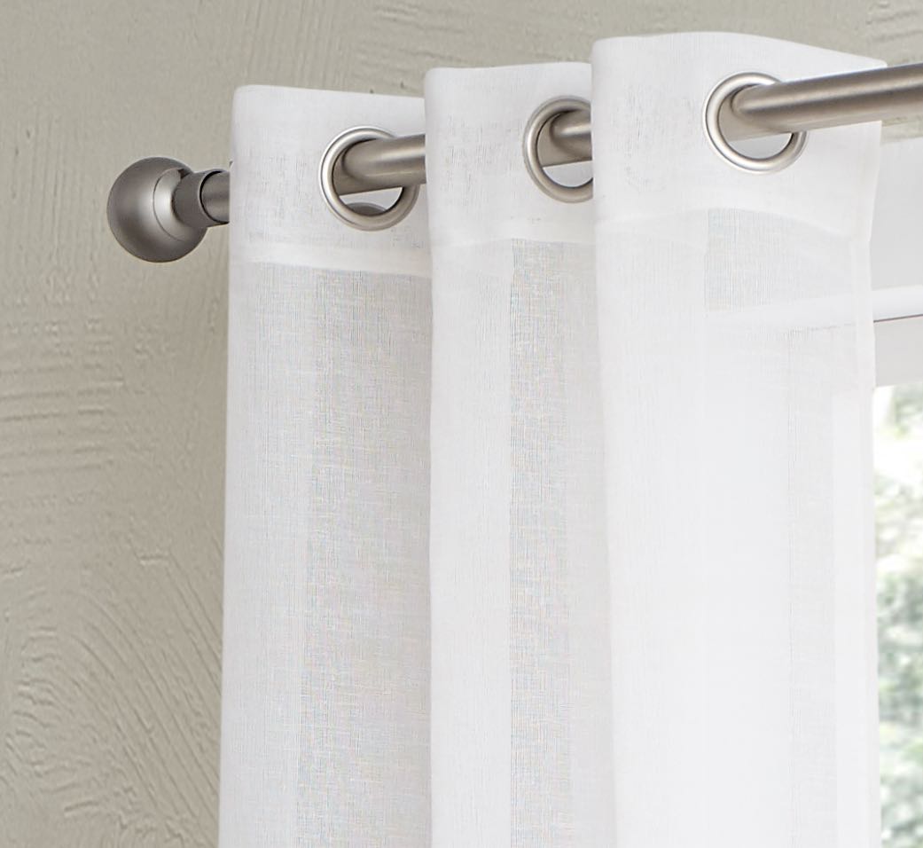 Dainty Home Shadow Ombre Linen Look Boho Gradient Linen Textured Grommet Panel Pair