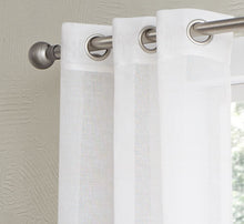 Load image into Gallery viewer, Dainty Home Shadow Ombre Linen Look Boho Gradient Linen Textured Grommet Panel Pair