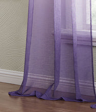 Load image into Gallery viewer, Dainty Home Shadow Ombre Linen Look Boho Gradient Linen Textured Grommet Panel Pair
