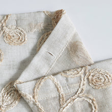 Load image into Gallery viewer, Dainty Home Rita 3D Linen Look Textured Floral 3D Chenille Designed Fabric Shower Curtain