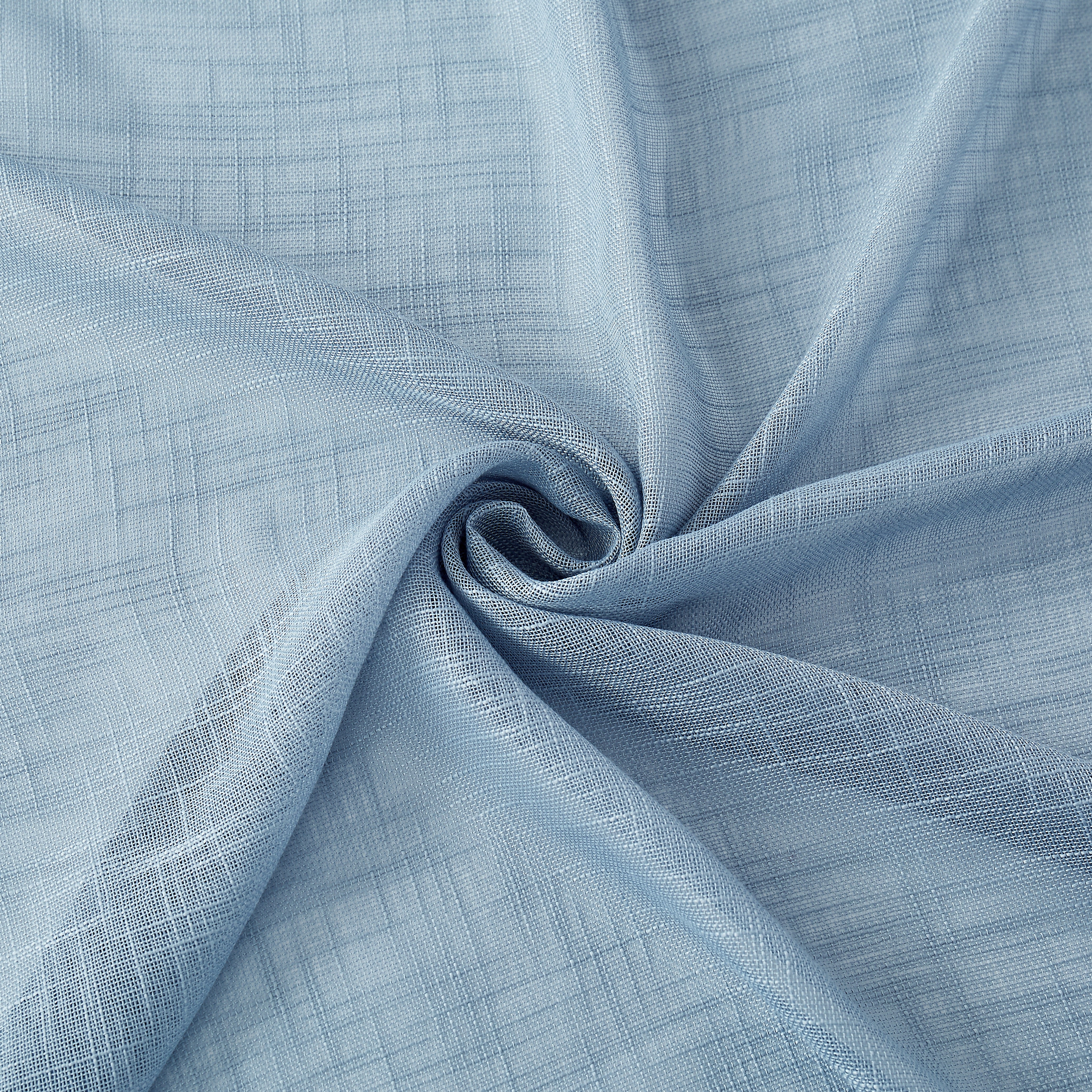 Dainty Home Hannah Solid Criss-Cross Weave Fabric Semi-Sheer Airy & Breathable Light Filtering Grommet Panel Pair