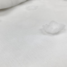 Load image into Gallery viewer, Dainty Home Snowball Modern 3D Linen-Look Fabric Shower Curtain With 3D Cotton Like Puffs