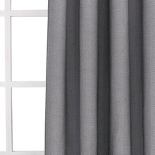 Load image into Gallery viewer, Dainty Home Stars Textured 3D Metallic Embossed Stars Thermal Insulated Blackout Grommet Panel Pair