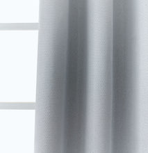 Load image into Gallery viewer, Dainty Home Stars Textured 3D Metallic Embossed Stars Thermal Insulated Blackout Grommet Panel Pair