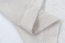 Load image into Gallery viewer, Dainty Home Sarah  Boho 3D Chenille Embroidered Microstripes Design Linen Look Light Filtering Grommet Panel Pair