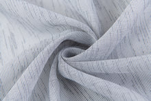 Load image into Gallery viewer, Dainty Home Sarah  Boho 3D Chenille Embroidered Microstripes Design Linen Look Light Filtering Grommet Panel Pair