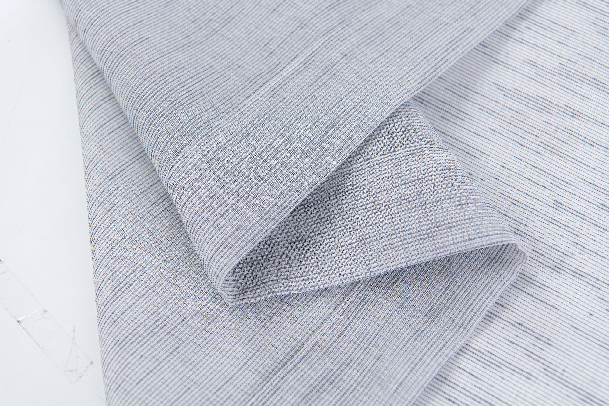 Dainty Home Sarah  Boho 3D Chenille Embroidered Microstripes Design Linen Look Light Filtering Grommet Panel Pair