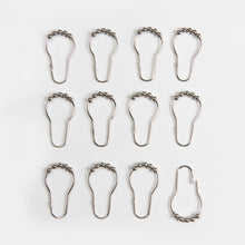 Load image into Gallery viewer, Dainty Home Aurora Modern 3D Chenille Embroidered Diamonds Linen-Look Shower Curtain