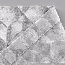 Load image into Gallery viewer, Dainty Home Topaz 3D Embossed Textured Lustrous Lurex Geometric Designed Fabric Shower Curtain