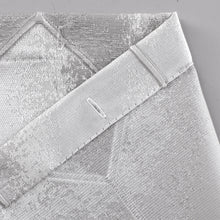 Load image into Gallery viewer, Dainty Home Tiles 3D Embossed Textured Lustrous Lurex Tile Designed Fabric Shower Curtain