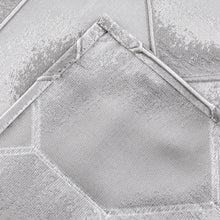 Load image into Gallery viewer, Dainty Home Tiles 3D Embossed Textured Lustrous Lurex Tile Designed Fabric Shower Curtain