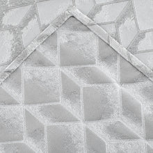 Load image into Gallery viewer, Dainty Home Topaz 3D Embossed Textured Lustrous Lurex Geometric Designed Fabric Shower Curtain