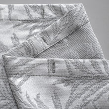 Load image into Gallery viewer, Dainty Home Palm 3D Palm Tree Leaves Textured Weaved Lurex 3D Palm Tree Leaves Designed Fabric Shower Curtain