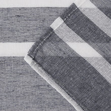 Load image into Gallery viewer, Dainty Home Naples 3D Linen Textured Weaved Linen Look Striped Designed Shower Curtain